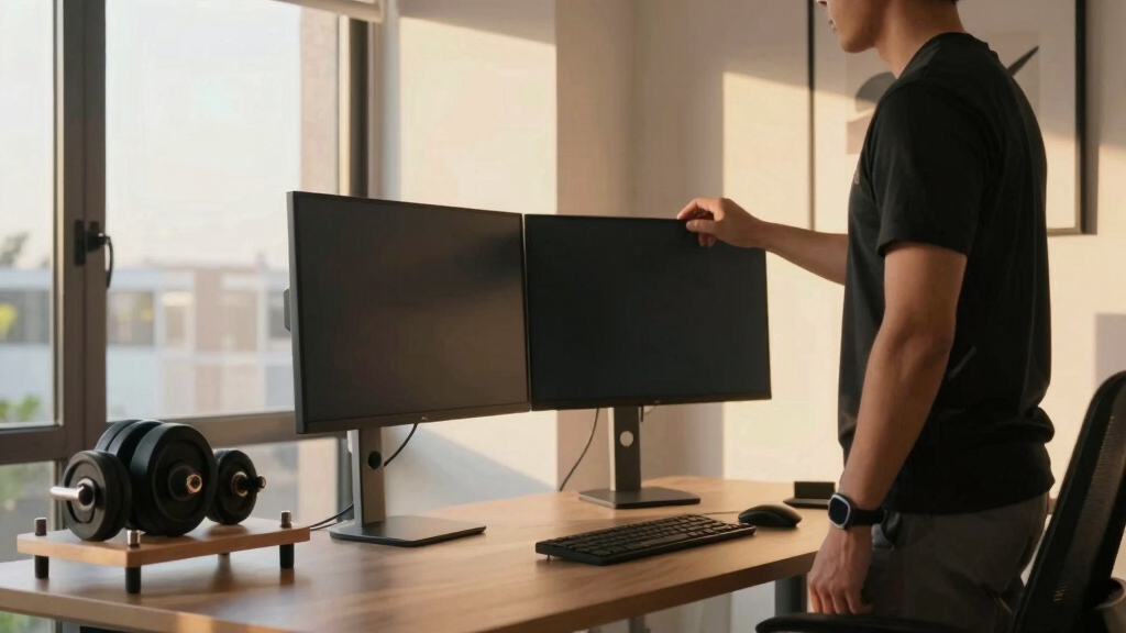 Dual-Monitor Standing Desk Setups: Layout and Weight Planning