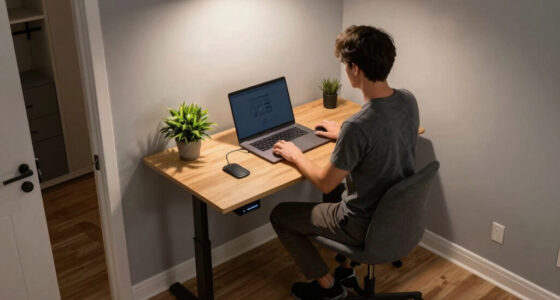 Small-Space Home Office: Fitting a Standing Desk into a Corner or Closet