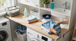 A Laundry Room Was An Eyesore Until IKEA Cabinets Gave It An Organized Redo