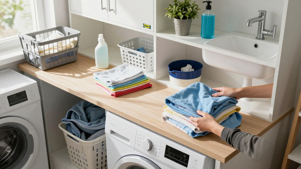 A Laundry Room Was An Eyesore Until IKEA Cabinets Gave It An Organized Redo