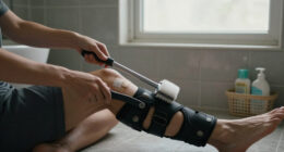 I Have A Leg Injury, And This Extendable Spin Scrubber Has Been A Lifesaver