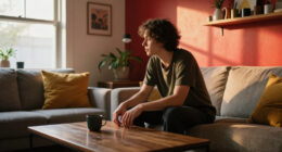 They Took A Risk On Mustard And Red — It Completely Changed This Living Room