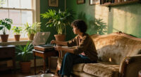 They Turned Their Beige 1900S Parlor Into A Bold, Green “Analog Room”