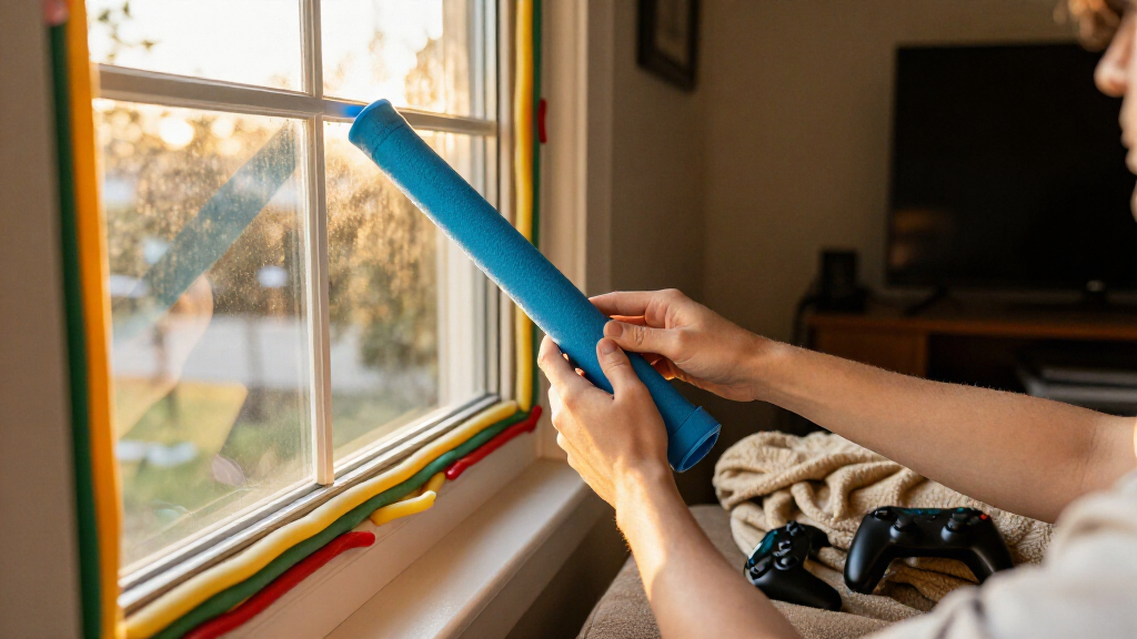 Ditch Boring Windows: A Unique Way To Decorate Them With Dollar Tree Pool Noodles