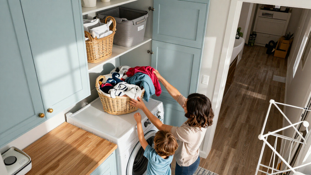 I Designed A Tiny Laundry Room For My Family Of 4 – These Clever Storage Ideas Keep It Clutter-free