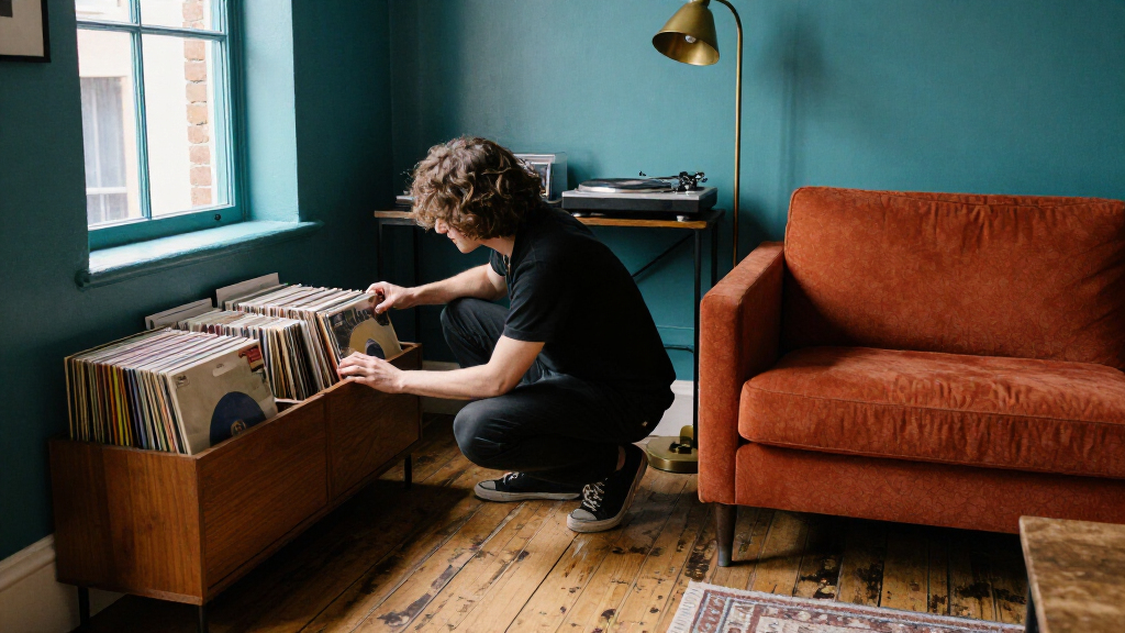 This Narrow Camden Townhouse Used To Be A Record Store — Color Has Now Transformed It, Especially In The "Atmospheric" Basement